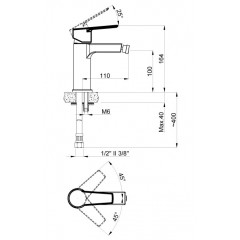 Смеситель AZARIO ENZO для биде, хром (AZ-15716601)