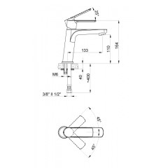 Смеситель для раковины AZARIO SEVIO, хром (AZ-15954501)