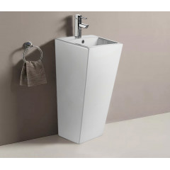 Раковина напольная AZARIO FRETTA SQUARE 440х380х835 отдельностоящая, прямоугольная (AZ-303)