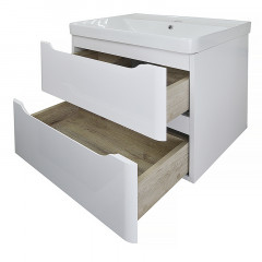 Комплект Тумба Azario LOTOS 60/2 615*480*570 подвесная с раковиной Monte 60 (CS00083929)