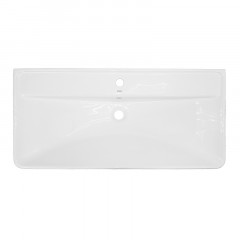 Комплект Тумба Azario Ника 100 Н 1000х475х860 напольная, с раковиной Monte 100, белый (CS00089955)