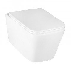 Унитаз подвесной Azario Mona 530x360x365 безободковый, в комплекте с сидением микролифт (AZ-0057)