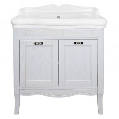 Комплект Тумба Azario CAROLINA 90/2 900х870х500 с раковиной Victorian 90 (Kale), патина, ЗОЛОТО (CS00089972)