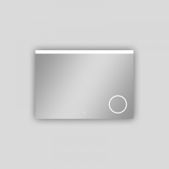 Зеркало AZARIO Grace 1000х700 с подсветкой, сенсорный выключатель с функцией диммера, увеличительное зеркало (AZ-Z-027CS)