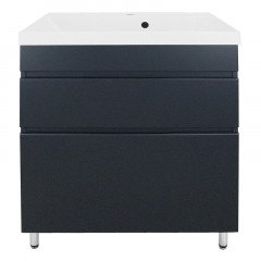 Комплект Azario Тумба Эстима 70/2Н 700х450х850 напольная, с раковиной Астория 70, графит (CS00094595)