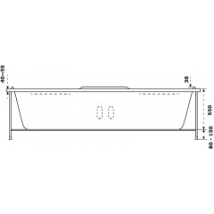 Ванна акриловая Azario Азура 150х150 угловая