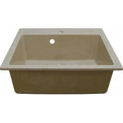 Кухонная мойка AZARIO Litos 570x505x200 искусственный мрамор, цвет Песочный (CS00078326)