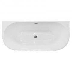 Ванна акриловая AZARIO VERANO пристенная 1700х750х580 в комплекте с сифоном и металлической рамой (AZ-6607C)