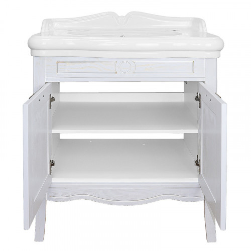 Комплект Тумба Azario CAROLINA 90/2 900х870х500 с раковиной Victorian 90 (Kale), патина, ЗОЛОТО (CS00089972)