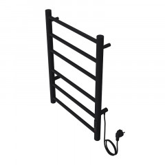 Полотенцесушитель электрический AZARIO PARMA 400/600 6 секций, диммер справа, черный (AZ10846B)