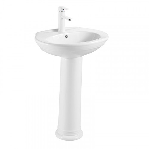 Раковина с пьедесталом AZARIO BENTY 570х440х820 мм (AZ-337P)