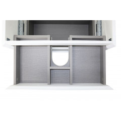 Комплект тумба Azario Velluto 70 700х450х660 подвесная, с раковиной Slim 70, белый матовый (CS00088602)