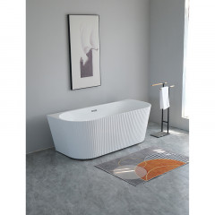 Ванна акриловая AZARIO VERANO пристенная 1700х750х580 в комплекте с сифоном и металлической рамой (AZ-6607C)