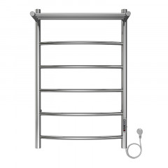 Полотенцесушитель электрический AZARIO VERONA 500/800 5 секций, с полкой, диммер справа, хром (AZ04858P)