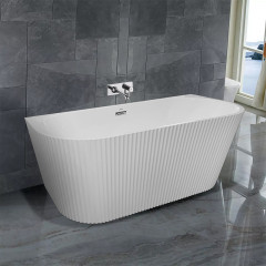 Ванна акриловая AZARIO VERANO пристенная 1700х750х580 в комплекте с сифоном и металлической рамой (AZ-6607C)