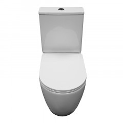 Унитаз напольный Azario Verona, система смыва Tornado, в комплекте с бачком, сиденьем микролифт 660*360*800мм (AZ-8301)