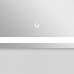 Зеркало AZARIO Dallas 800х700 с подсветкой, сенсорный выключатель с функцией диммера (AZ-Z-044-1CS)