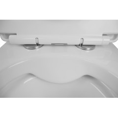 Унитаз подвесной Azario VENTO 360х485х350 безободковый, c быстросьемным сиденьем микролифт (AZ-1046)