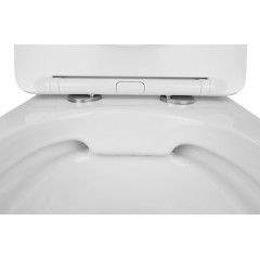 Унитаз подвесной Azario Gloria 480х370х360 безободковый, с быстросъемным сиденьем микролифт (AZ-2003)