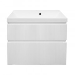 Комплект Azario Тумба Viola 80/2 подвесная БЕЛЫЙ МАТОВЫЙ под раковину Астория 80 (CS00097143)