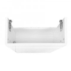 Комплект Тумба Azario Эстима 40 405х220х575 подвесная, с раковиной Миранда 40, левая, белый (CS00094576)