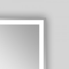 Зеркало AZARIO Lines 600х800 с подсветкой, сенсорный выключатель с функцией диммера, подогрев (AZ-Z-046WHCSNEW)