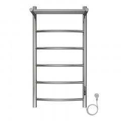 Полотенцесушитель электрический AZARIO VERONA 400/800 5 секций, с полкой, диммер справа, хром (AZ04848P)