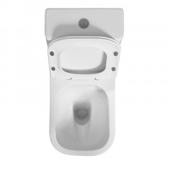 Унитаз-компакт Azario ESCONDA 355х620х805 напольный, безободковый, слив "Торнадо", в комплекте с быстросъемным сиденьем микролифт (AZ-1255A)