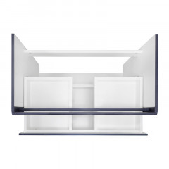 Комплект Azario Тумба Эстима 80/2Н напольная с раковиной Астория 80 Графит (CS00094597)