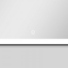 Зеркало AZARIO Fantasy 1000х700 с подсветкой, сенсорный выключатель с функцией диммера, в алюминиевом корпусе черного цвета (AZ-Z-059CS)