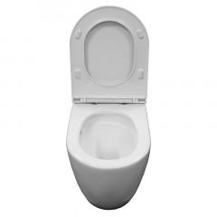 Унитаз напольный Azario Verona, система смыва Tornado, в комплекте с бачком, сиденьем микролифт 660*360*800мм (AZ-8301)