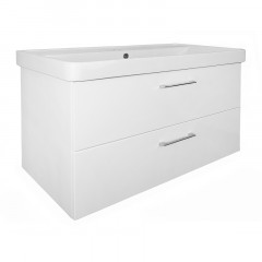 Комплект Azario тумба Ника 90 900х475х560 подвесная с раковиной Monte 90 белый матовый (CS00089922)