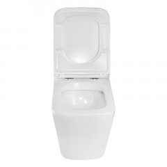 Унитаз подвесной Azario Mona 530x360x365 безободковый, в комплекте с сидением микролифт (AZ-0057)