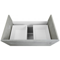 Комплект Тумба Loranto Florena 70 710х470х810 напольная, с раковиной Azario Leon, светлый бетон (CS00086991)