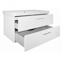 Комплект Azario тумба Ника 90 900х475х560 подвесная с раковиной Monte 90 белый матовый (CS00089922)