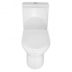 Унитаз-компакт Azario Mons 380х650х790 напольный, безободковый, с быстросъемным сиденьем микролифт (AZ-76004)