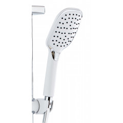 Душевая система AZARIO с поворотным изливом, с термостатом, хром/белый (AZ-821)