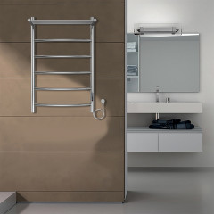 Полотенцесушитель электрический AZARIO VERONA 500/800 5 секций, с полкой, диммер справа, хром (AZ04858P)