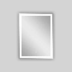Зеркало AZARIO Lines 600х800 с подсветкой, сенсорный выключатель с функцией диммера, подогрев (AZ-Z-046WHCSNEW)