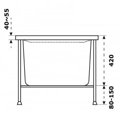 Ванна акриловая Azario Бали 170х75 (БАВ0104)