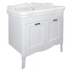 Комплект Тумба Azario CAROLINA 90/2 900х870х500 с раковиной Victorian 90 (Kale), патина, ЗОЛОТО (CS00089972)