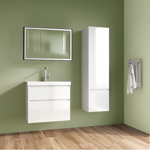 Комплект тумба Azario Velluto 70 700х450х660 подвесная, с раковиной Slim 70, белый матовый (CS00088602)