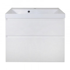 Комплект тумба Azario Velluto 70 700х450х660 подвесная, с раковиной Slim 70, белый матовый (CS00088602)