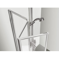 Шторка для ванны складная Azario PRESTON 110х150 цвет профиля хром (AZ-NFC6433 1100)