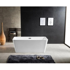 Ванна акриловая Azario LINCOLN 1690х800х580, свободностоящая, в комплекте с сифоном и металлической рамой (LIN17080)