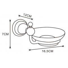 Мыльница Azario ELVIA, Золото (AZ-91108G)
