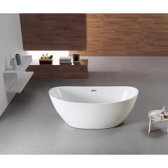 Ванна акриловая Azario GLASGOW 1700х800х665, свободностоящая, в комплекте с сифоном и металлической рамой, цвет белый (GLA16778)