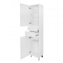 Пенал Azario Эстима 40 400х320х1970 напольный, левый, белый глянец (CS00094558)