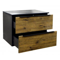 Тумба подвесная Azario Gris 90/2 900х500х560 два выдвижных ящика, без столешницы, цвет Дуб Веллингтон (CS00080430)