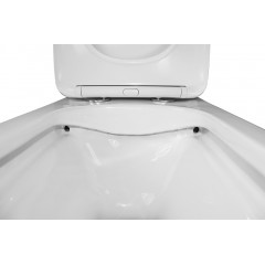 Унитаз-компакт Azario Ferra 365х650х785 напольный, безободковый, с быстросъемным сиденьем микролифт (AZ-1015)